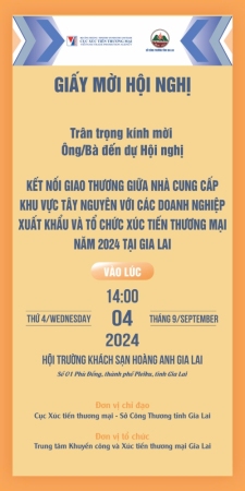 CHƯƠNG TRÌNH CẤP QUỐC GIA VỀ XÚC TIẾN THƯƠNG MẠI 2024